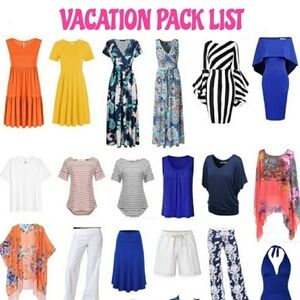 Vacation Pack List!